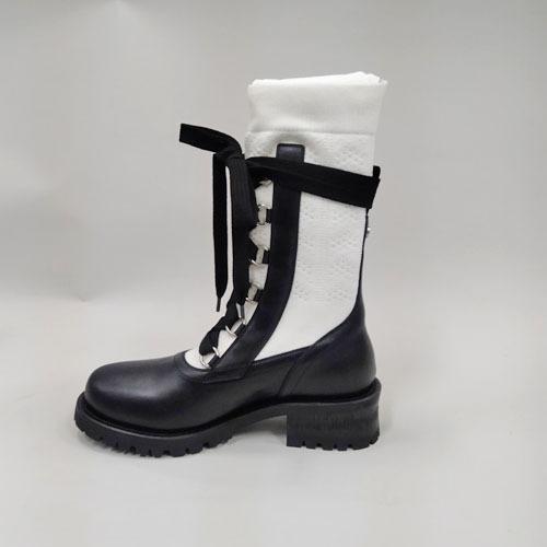 ディオール ブーツ 編み上げ diorland lace-up レディース ブラック ...