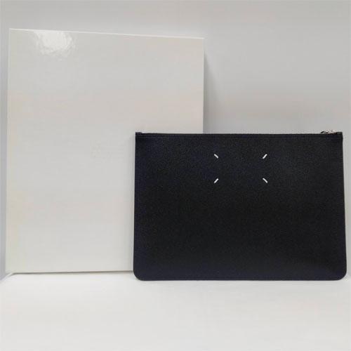 メゾンマルジェラ ステッチ クラ ッチバッグ メンズ ブラック SA1