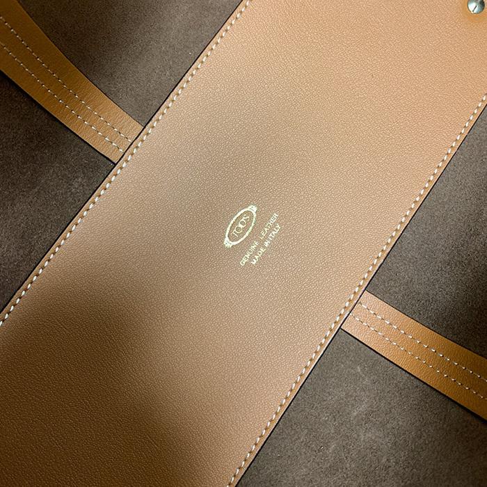 【爆買】トッズ TOD'S レザー ショルダ― バッグ XBWEBRA0250UBL ブラウン 茶色 A4 サイズ 収納可 シンプル レディースの画像