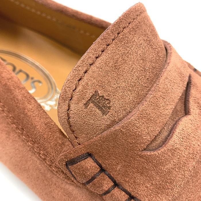 レア!新品同様!トッズ Tメタル リボン ゴンミーニ スウェードカーフ24㎝ TOD'S（トッズ） TOD'S 靴 シューズ ゴンミーノ スエード モカシン
