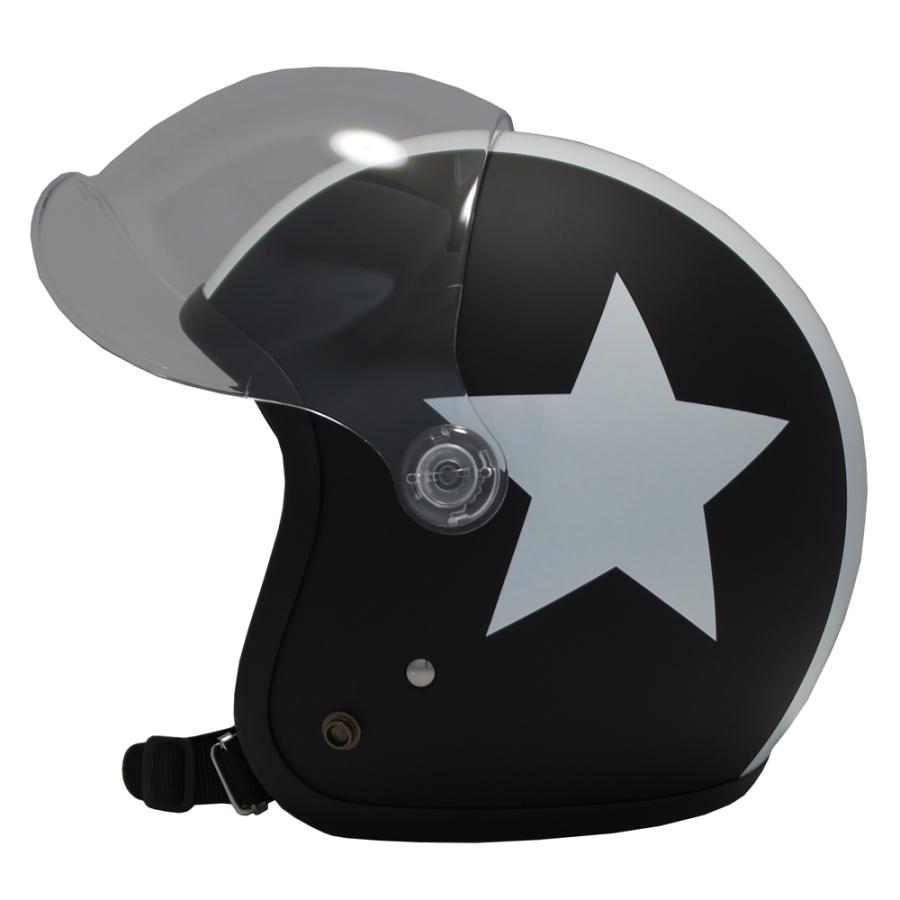 ■美品お値打ち■定価の半額以下■SHM ブラック ジェットヘルメット　シールド付 Amazon.co.jp: POWER7 セミジェット ヘルメット フリーサイズ