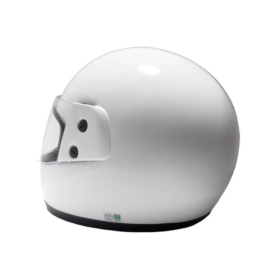 ヘルメット バイク用 フルフェイスヘルメット ホワイト BB100 シールド