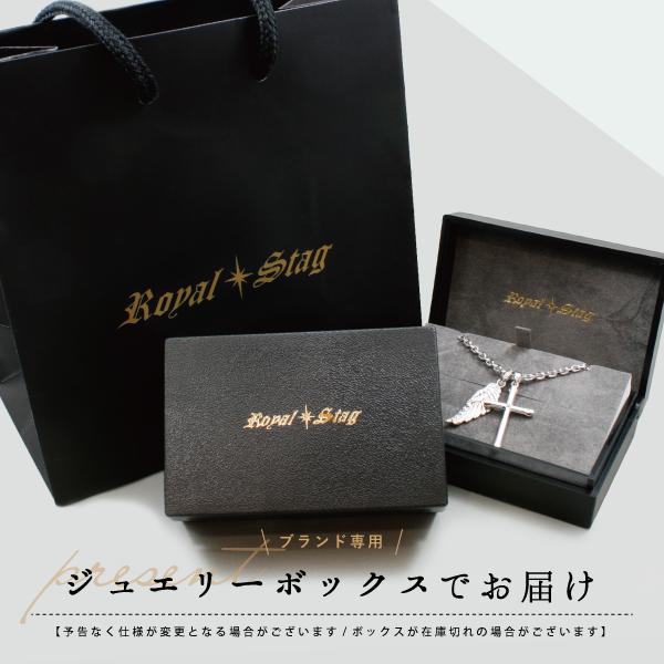 ネックレス シルバー925 プレート ジルコニア ブラック ゴシック Royal