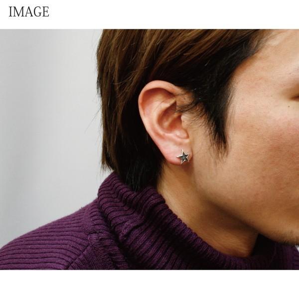 メンズ ピアス スタッド デザイン スター モチーフ大 星 シルバー925 燻し レディース 片売り Sstar Sv シルバーショップb G 通販 Yahoo ショッピング