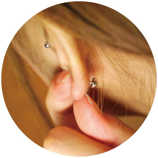 キャッチ ボディピアス ハーフボール 16G 14G ステンレス サージカル