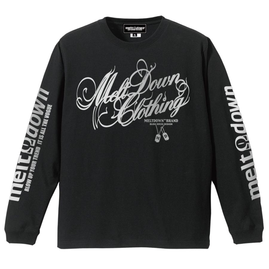 MELTDOWN（メルトダウン） 長袖Tシャツ FOIL SCRIPT L/S TEE(MD-LS02