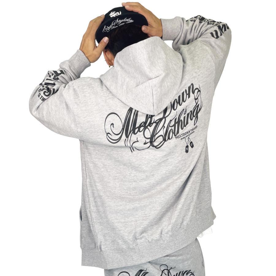 ドラマ着用商品】MELTDOWN(メルトダウン) ジップスウェットパーカー