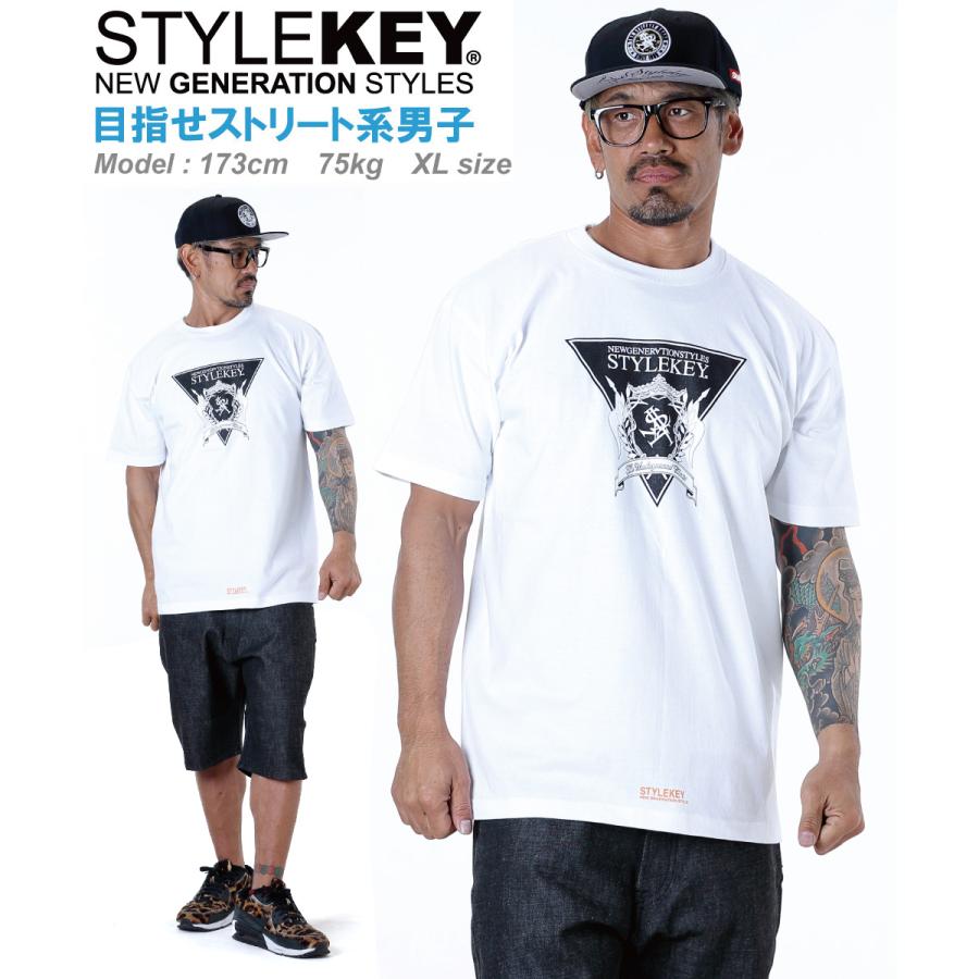 STYLEKEY(スタイルキー) 半袖Tシャツ TRIANGLE LOGO S/S TEE(SK23SU-SS04) ストリートファッション ヒップホップ レゲエ ダンス B系 定番ロゴ 大きいサイズ｜b-bros｜10