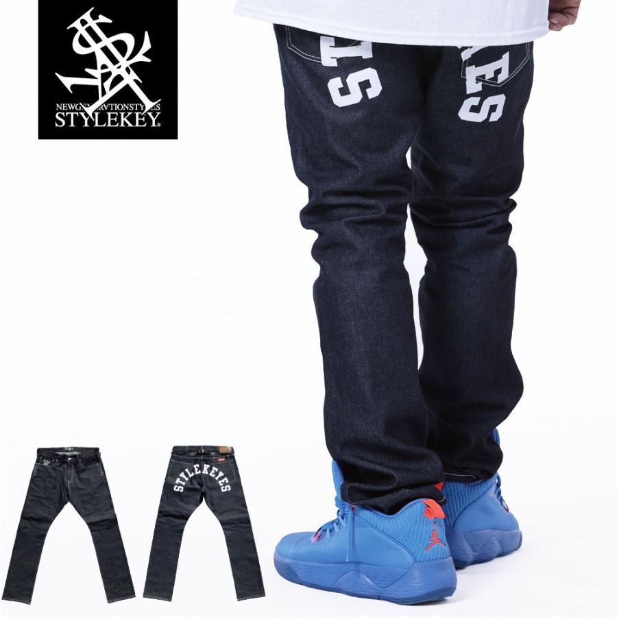 StyleKey STYLEKEY スタイルキー デニムパンツ ARCH LOGO SLIM