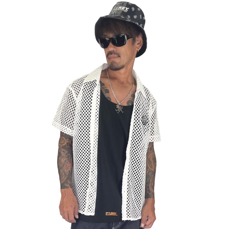 StyleKey（スタイルキー） メッシュシャツ＆タンクトップセット RIDDLE WITH BULLETS S/S MESH SHIRT ...
