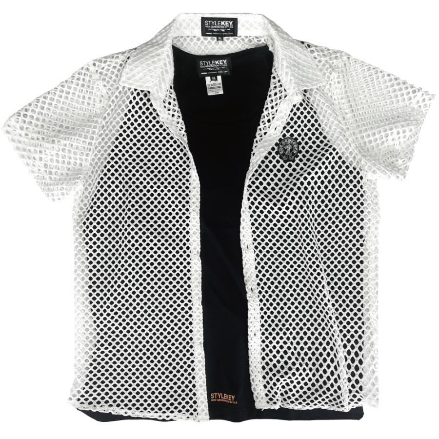 StyleKey（スタイルキー） メッシュシャツ＆タンクトップセット RIDDLE WITH BULLETS S/S MESH SHIRT ...
