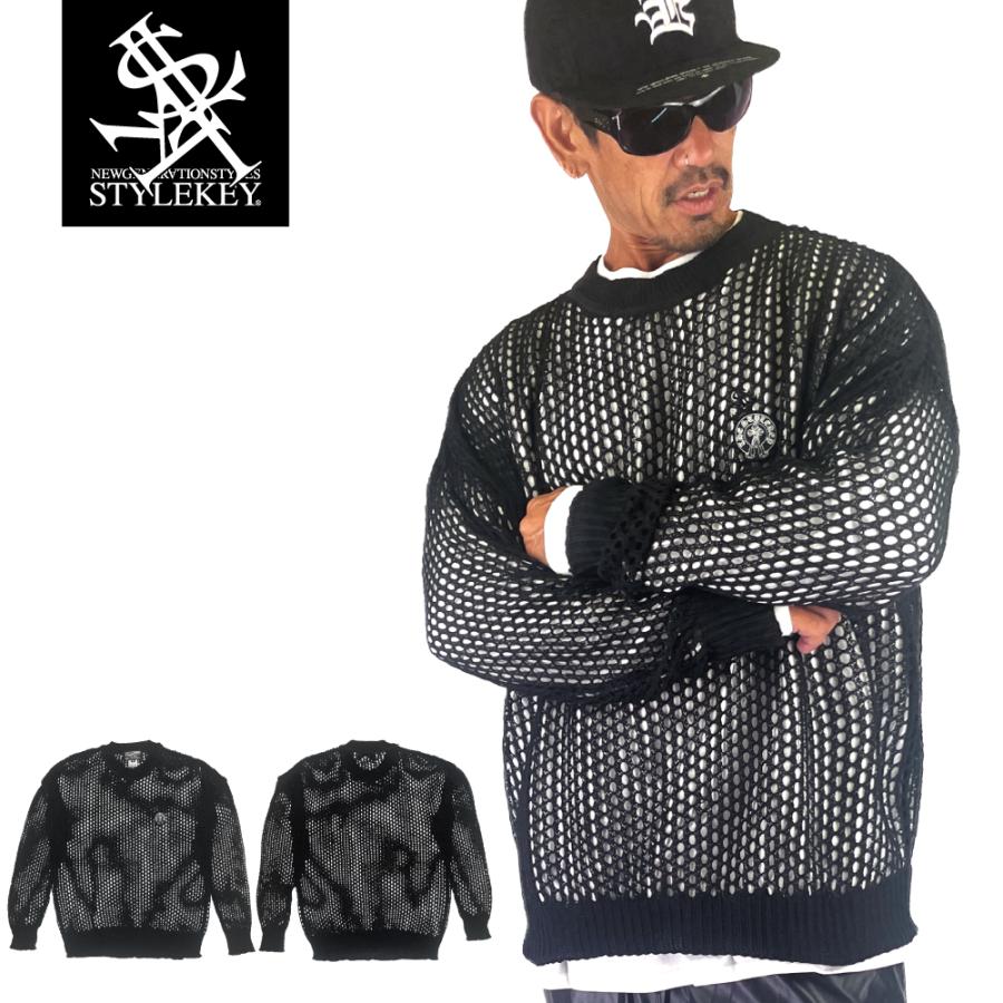 StyleKey（スタイルキー） 網メッシュトレーナー RIDDLE WITH BULLETS 