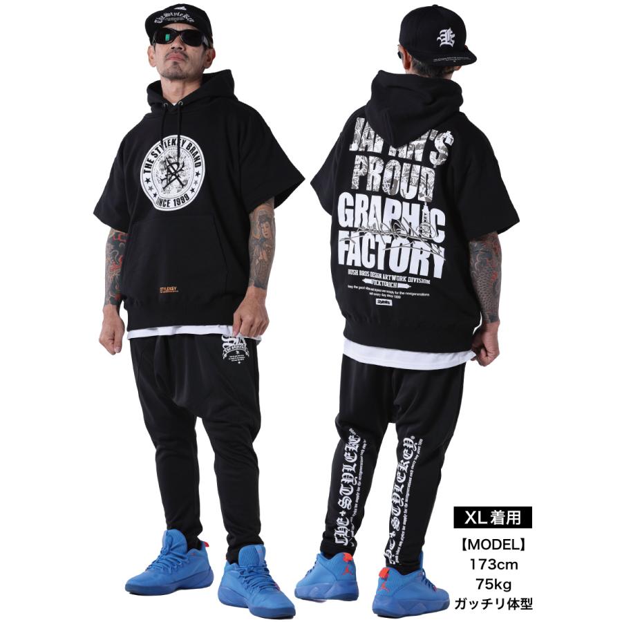 StyleKey（スタイルキー） 半袖スウェットパーカー GRAPHIC FACTORY S 