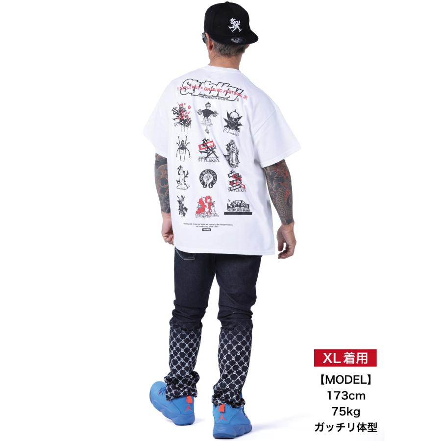 STYLEKEY CLASSIC LABEL スタイルキー クラシック・レーベル 半袖Tシャツ GRAPHIC FES S/S TEE(SK99CL-SS21) ストリート系 B系 バンド ロゴ 大きいサイズ｜b-bros｜04