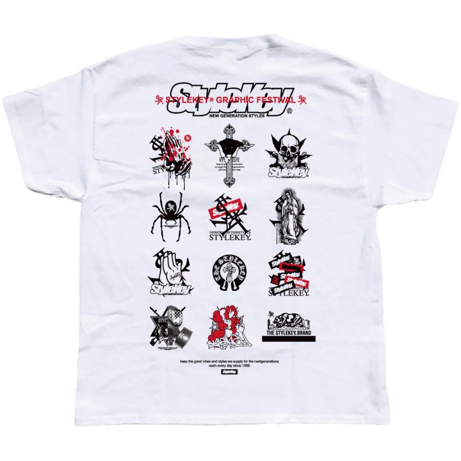 STYLEKEY CLASSIC LABEL スタイルキー クラシック・レーベル 半袖Tシャツ GRAPHIC FES S/S TEE(SK99CL-SS21) ストリート系 B系 バンド ロゴ 大きいサイズ｜b-bros｜06