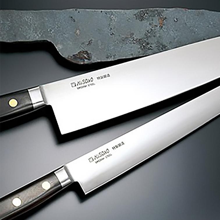 ミソノ 包丁 EU カーボン鋼 パーリング 80mm 日本製 NO.134 misono ミソノ刃物 プロ用 ハイカーボン ツバ付 キッチン ナイフ ギフト 調理 器具 シェフナイフ | ミソノ刃物 | 01