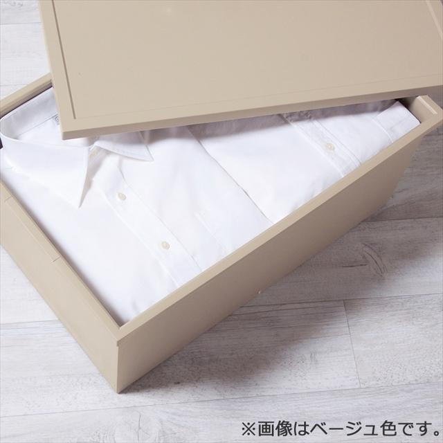 収納ボックス フタ付き 収納ケース 衣装ケース 幅54cm 奥行36cm 高さ24.3cm おしゃれ スタック 日本製 プラスチック 白 ファボーレヌーヴォ ボックス Lサイズ｜b-bselect｜07