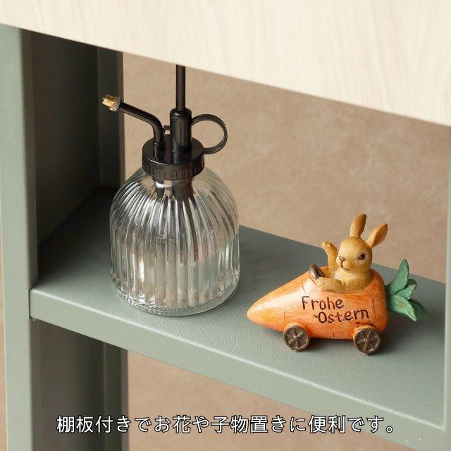 開封未使用】スタンドポスト 郵便受け fiore ダークグレー×木目 鍵無し 