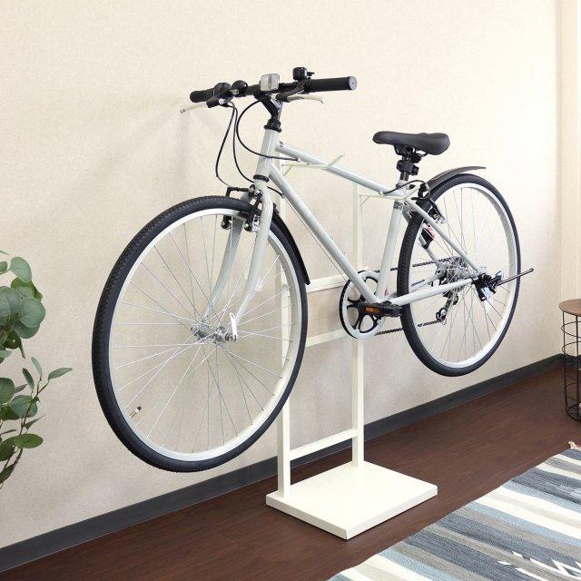 ロード・クロスバイク置き 自転車スタンド Lex - レック 1台用 ホワイト ブラック ロードバイク