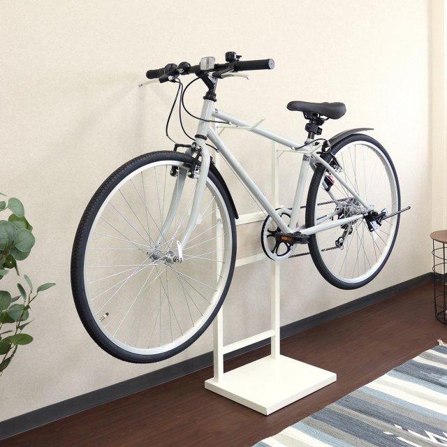 バイクスタンド　2つセット用 自転車スタンド 2台用 - レック ホワイト ブラック ロードバイク