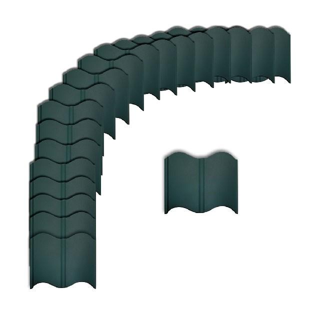 芝生 手入れ 芝生の手入れ 根止めフェンス 根止め 幅16x高さ13.8cm 20枚入 根止め板 土止め フェンス 芝 ガーデニング 庭 園芸 造園 花壇 仕切り 土 流出防止 | アサノヤ産業