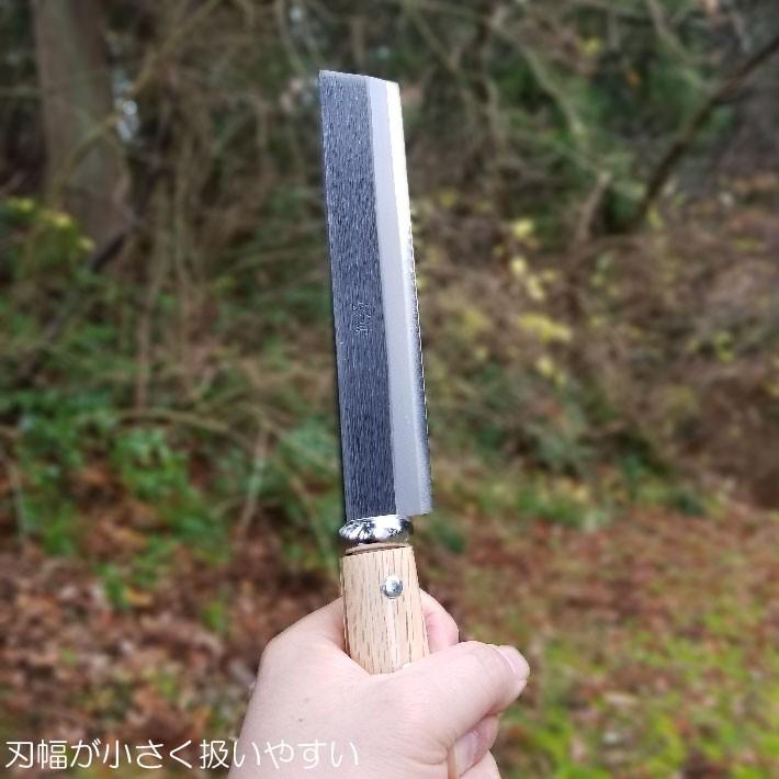 鉈 枝打ち鉈 剪定 日本製 キャンプ アウトドア 腰鉈 180mm 両刃 