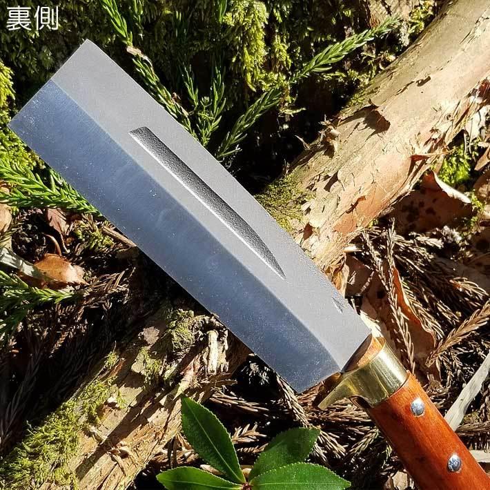 鉈 片刃 枝打ち鉈 剪定 日本製 キャンプ アウトドア 腰鉈 165mm