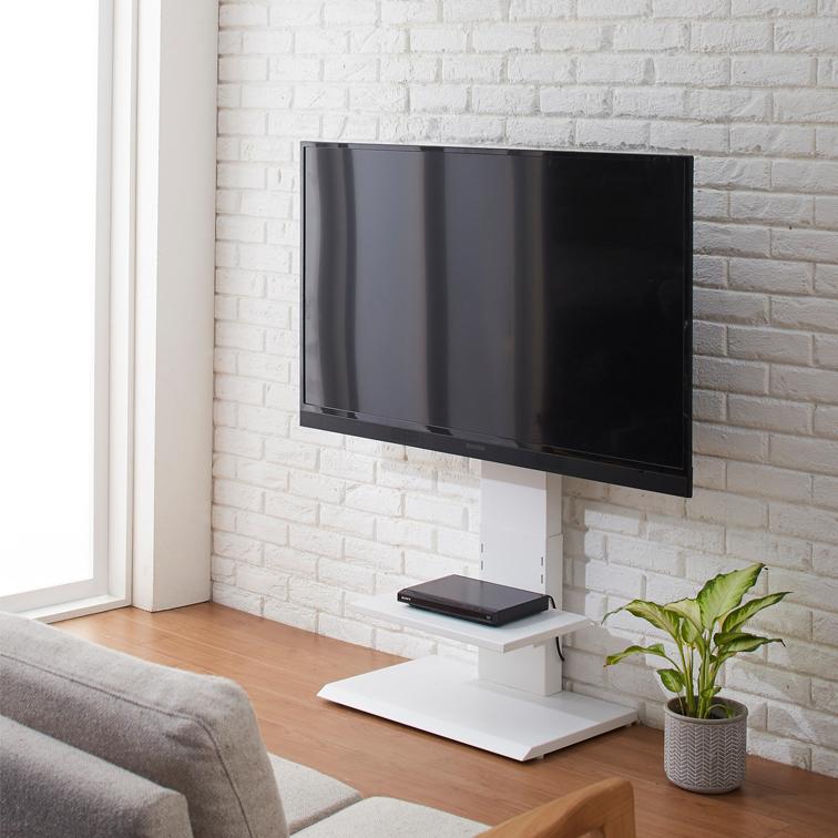 クロシオ テレビ台 ローボード 壁掛け風 テレビスタンド 壁寄せ 壁寄せ