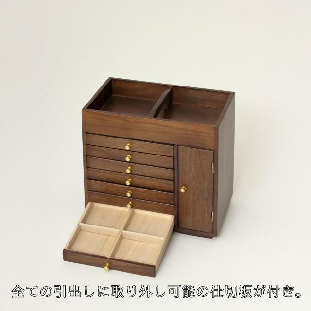 クロシオ 持ち手付 すっ桐ボックス（ 収納ケース 小物入れ 文具
