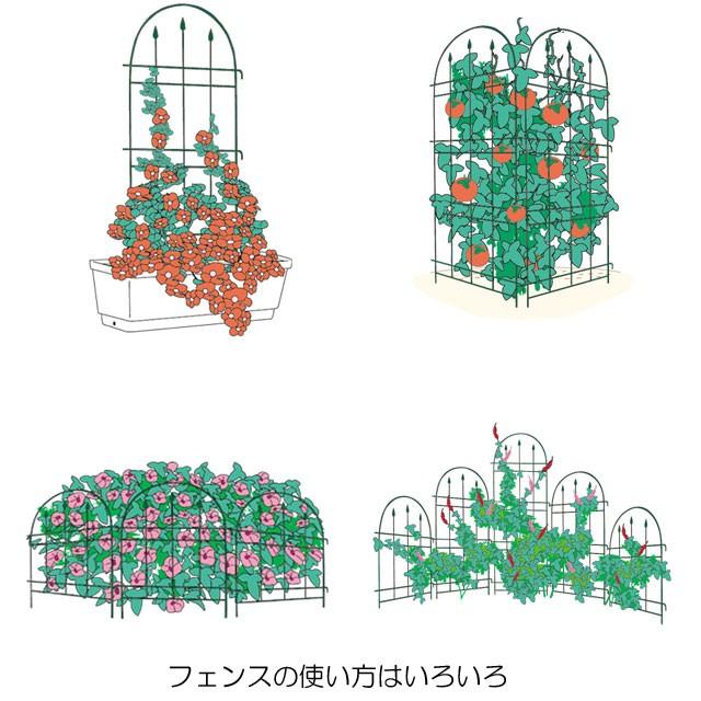 トレリス フェンス アイアン おしゃれ つるバラ 薔薇トレリス 幅38x奥行2.7x高さ100cm 2枚セット バラ用トレリス ガーデニング 園芸 ガーデニング用品 No.181M｜b-bselect｜04