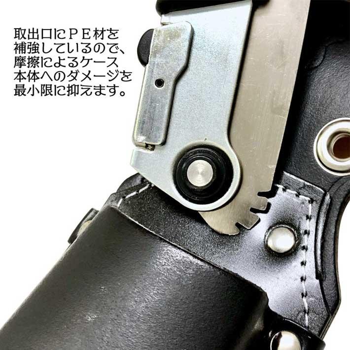 BEST TOOL 折込鋸 工具差し 腰袋 ツールケース 黒革 革 折込鋸差し