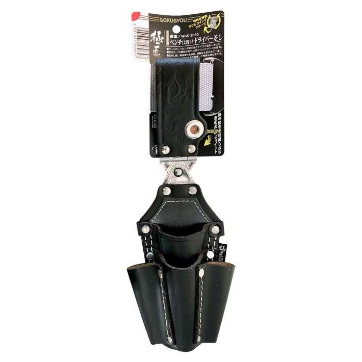 BEST TOOL ドライバー ペンチ 工具差し 腰袋 ツールケース 黒革