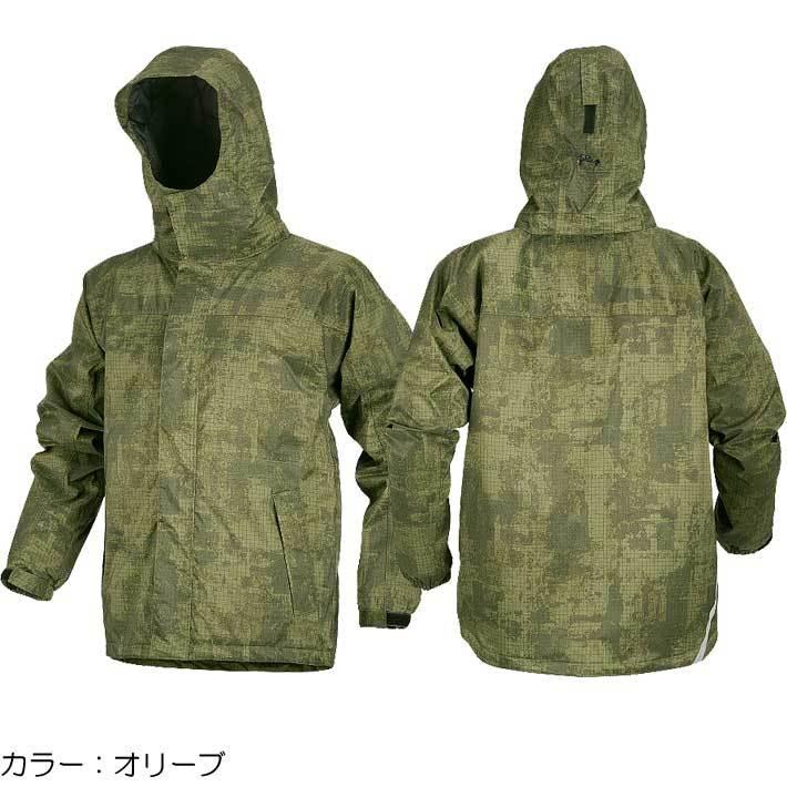 防寒着 メンズ ジャケット パーカー 作業着 中綿 アウトドア 防寒 5440 防水防寒ジャケット TPU ラミネート ポリエステル 冬用 作業服 防風 秋冬 耐水圧 10000 | カジメイク | 07