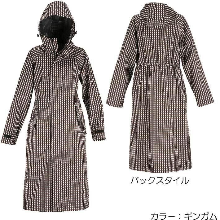レインウェア 雨合羽 レインコート ロング 作業着 レディース 自転車 おしゃれ 7440 サイクルモード カッパ 雨具 雨ガッパ 作業用 通学 通勤 レインスーツ | カジメイク | 03