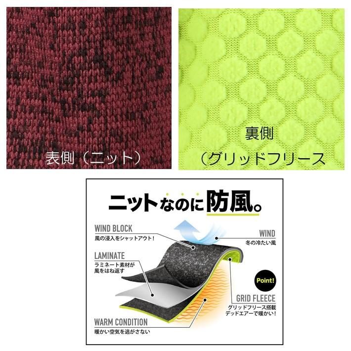 防寒着 メンズ 作業着 おしゃれ ジャケット アウトドア キャンプ 防寒 8302 防風ニットジャケット ニット ポリエステル 冬用 作業服 防風 秋冬 ミドルレイヤー | カジメイク | 06