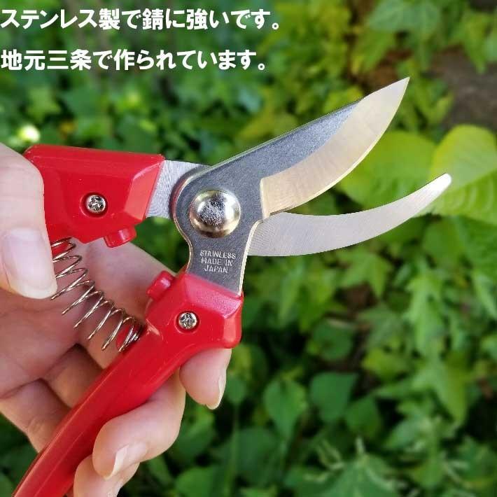 剪定ばさみ ステンレス LF-1 剪定バサミ 日本製  女性用 枝切りバサミ 園芸バサミ 枝切りばさみ 剪定はさみ｜b-bselect｜04