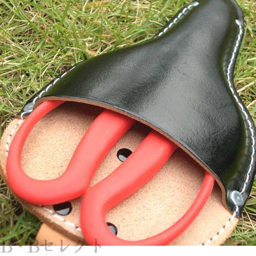 KOZUCHI 花鋏 ケース 皮型押 大久保鋏おおくぼはさみケース剪定ばさみ