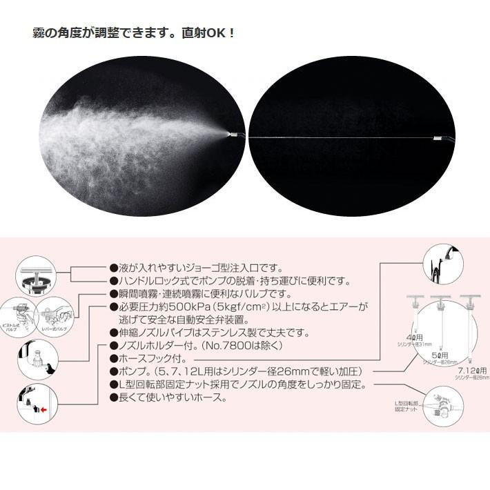 噴霧器 手動5L用 No7560 2頭式伸縮ノズル付噴霧器 手動 手動蓄圧式噴霧器 手動除草用噴霧器 手動噴霧器 手動 蓄圧式 | フルプラ | 01