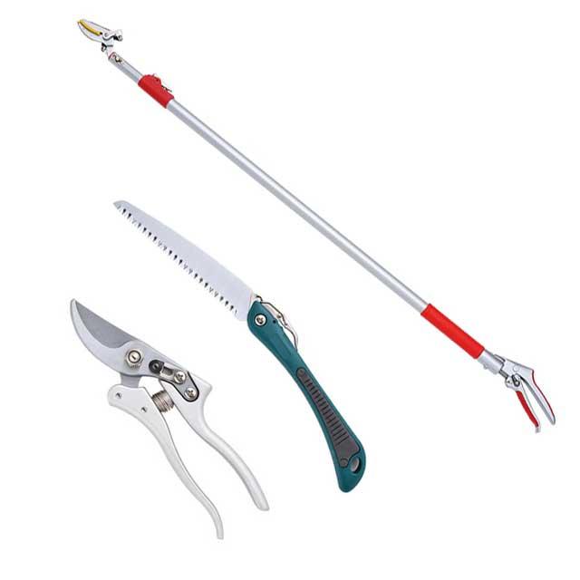 高枝切りバサミ 日本製 高枝切り鋏 3段伸縮式 4m 高枝切りバサミ園芸3