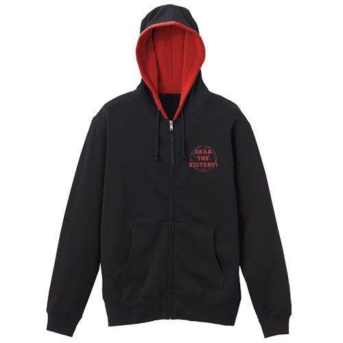 送料無料 ハイキュー 烏野高校 Vs 白鳥沢学園高校 音駒高校 バレーボール部 応援ジップパーカー ブラック レッド Lサイズ 最適な価格 Atempletonphoto Com