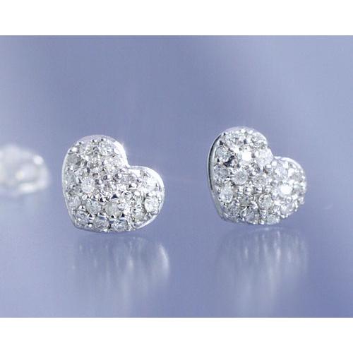 18金0.3ctパヴェダイヤ ピアス ポインターパヴェ］ピアス ダイヤ 中石0.3ct – AYAKO SAKURAI