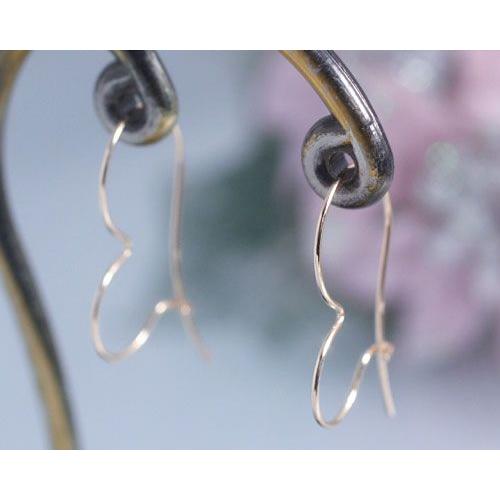 ピアス K10ピンクゴールド K10PG フックピアス フープピアス 地金 地金