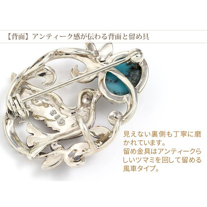碌山 ブローチ ペンダントトップ ターコイズ トルコ石 オパール