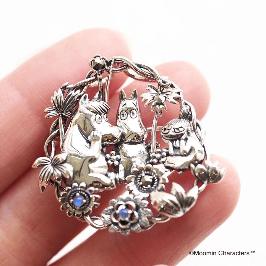 40／50年代ムーミンフローレンアンティークブローチピン黄銅