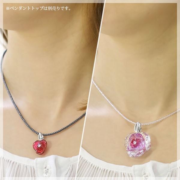 パワーストーン 天然石2mm ネックレス レディース 40cm クリアクォーツ 