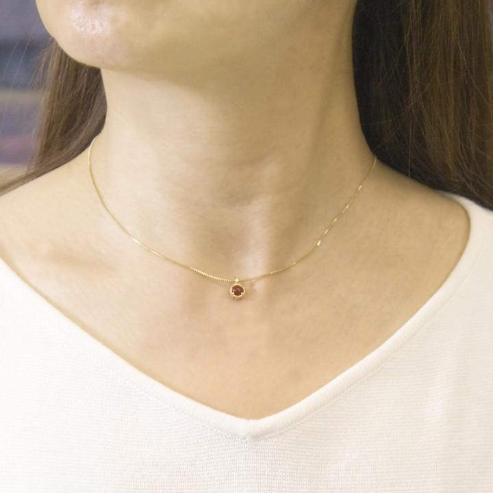 血赤珊瑚 ネックレス レディース K10 ダイヤ0.01ct ペンダント 還暦 