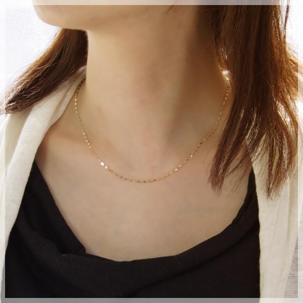 新品未使用Ｋ18エクレアゴールド ネックレス 約40cm K10YG エクレア チェーンネックレス 40cm K10イエローゴールド : 誕生