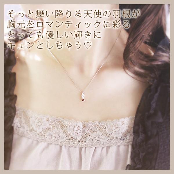 ガーネット ネックレス レディース ダイヤモンド K10ホワイトゴールド 