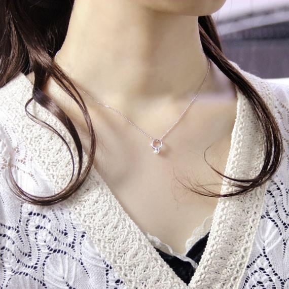 ネックレス パール 真珠 レディース K18ホワイトゴールド K18WG 18k 18 