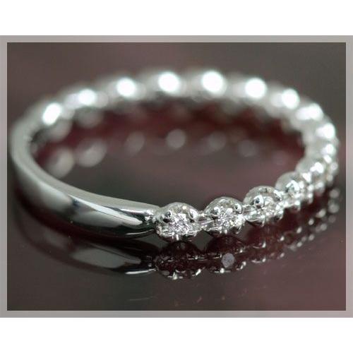 ピンキーリング 18k ダイヤモンド 0.10ct レディース リング 指輪 